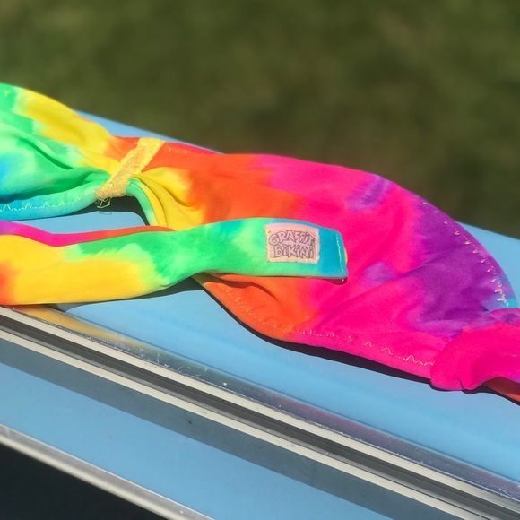 Tie Dyed Bikini Top - Picture 3 of 5